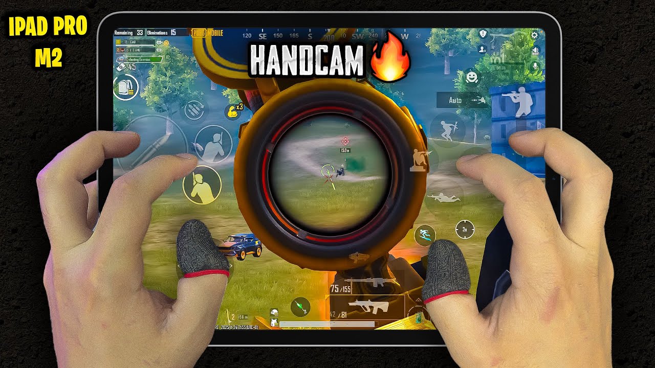iPad Pro M2 (120fps) PUBG HANDCAM 🔥 Smooth+120FPS ❤️ Pubg Test/ Gameplay/ Sensitivity + Control 🔥