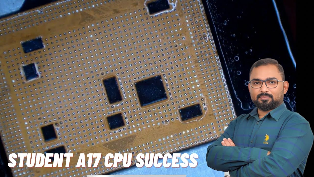 how to reball A17 cpu iphone 15 pro max , student cpu success