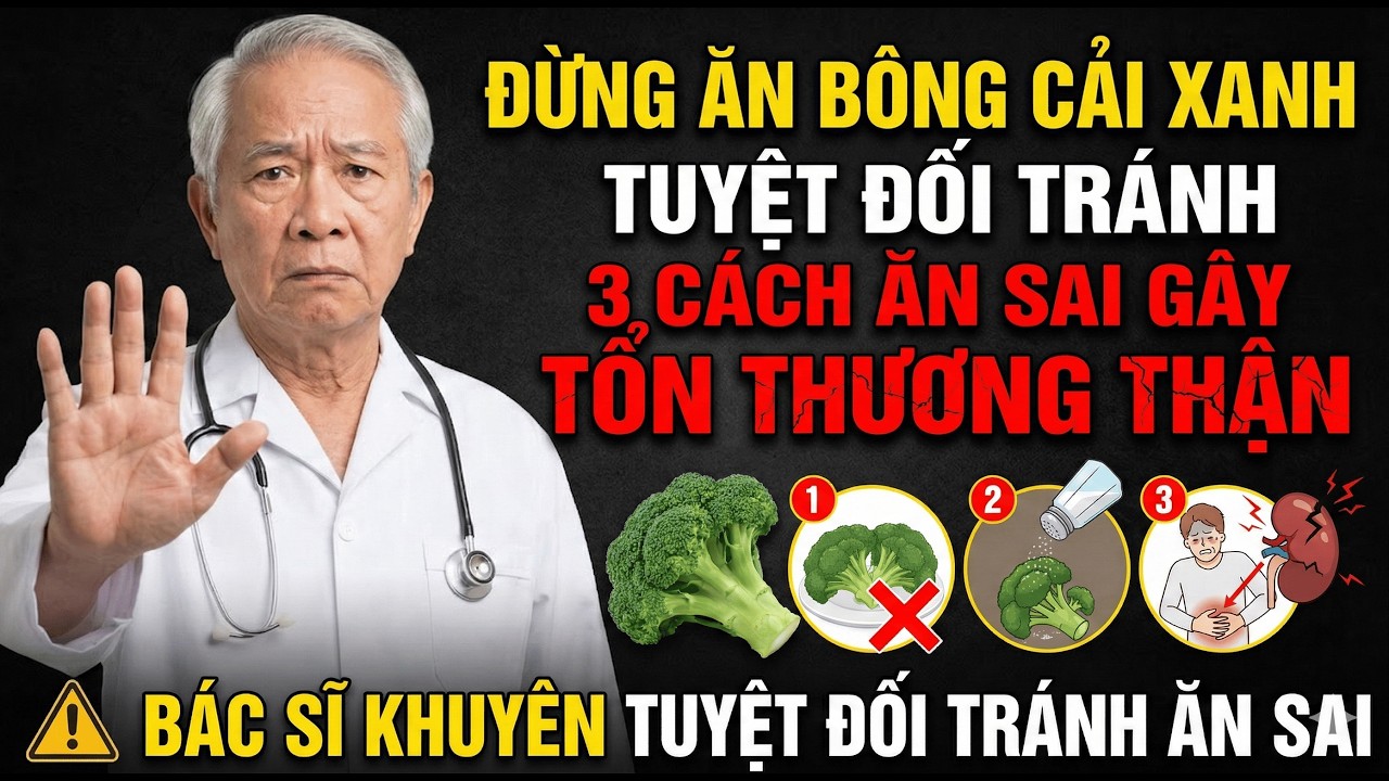 ĂN BÔNG CẢI XANH KIỂU NÀY: DINH DƯỠNG Thành ĐỘC DƯỢC, HỦY HOẠI THẬN Và Mạch Máu Cực Nhanh!
