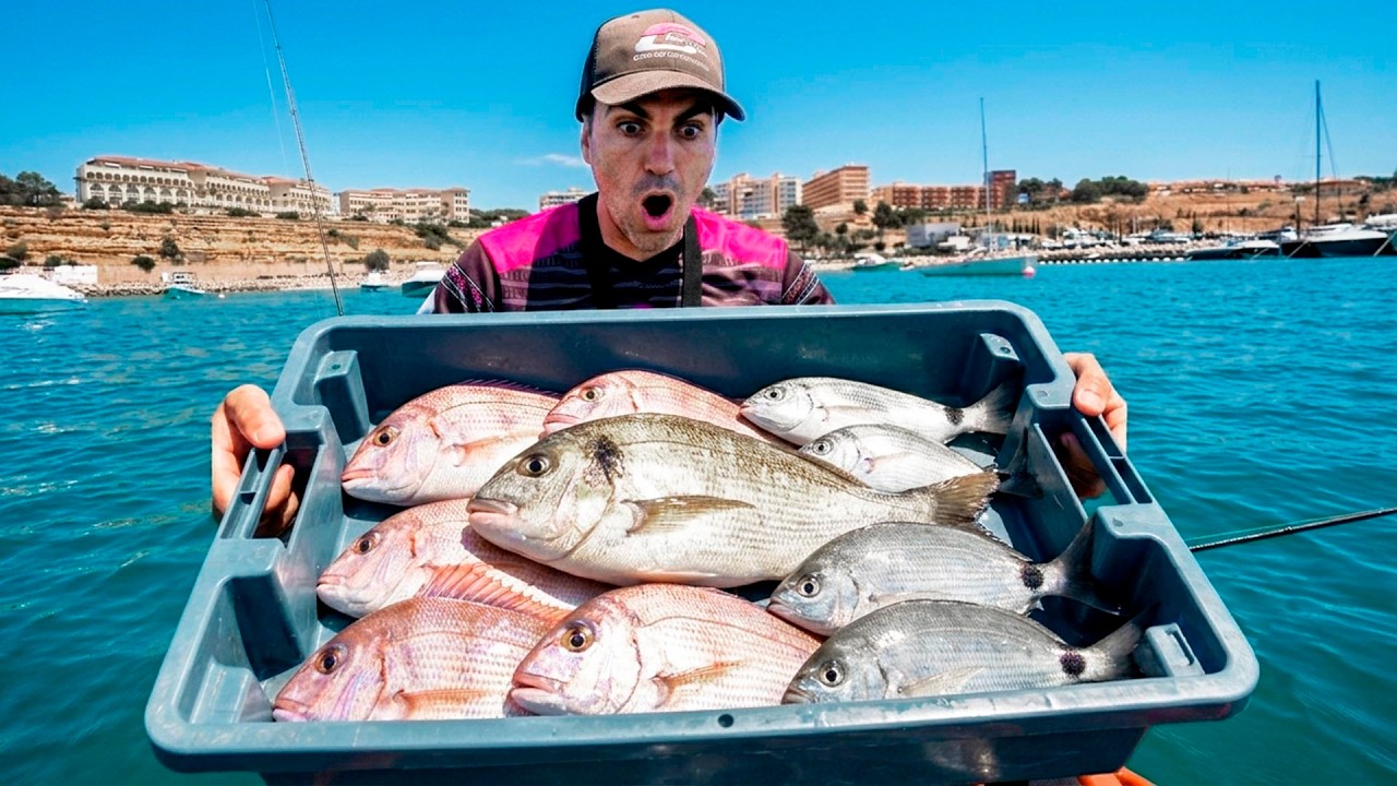 Un CAJON LLENO de PESCADO &iexcl;&iexcl;Con este CEBO TOP!! (Funciona en ROCA y ARENA) Pesca en KAYAK