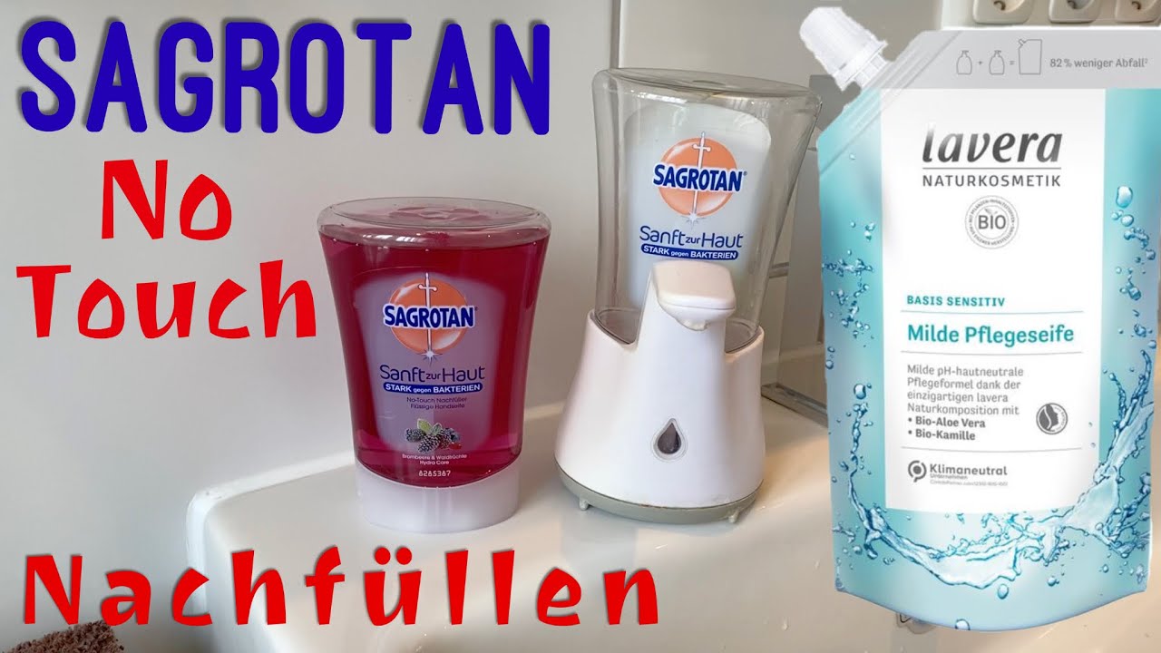 Пополнение дозатора мыла Sagrotan No Touch