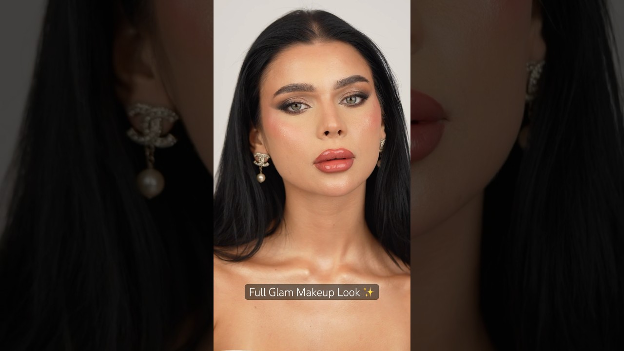FULL GLAM MAKEUP ✨ #دعد #makeup #مايكاب #makeuptutorial #makeupideas #اكسبلور #مكياج #smokeyeye