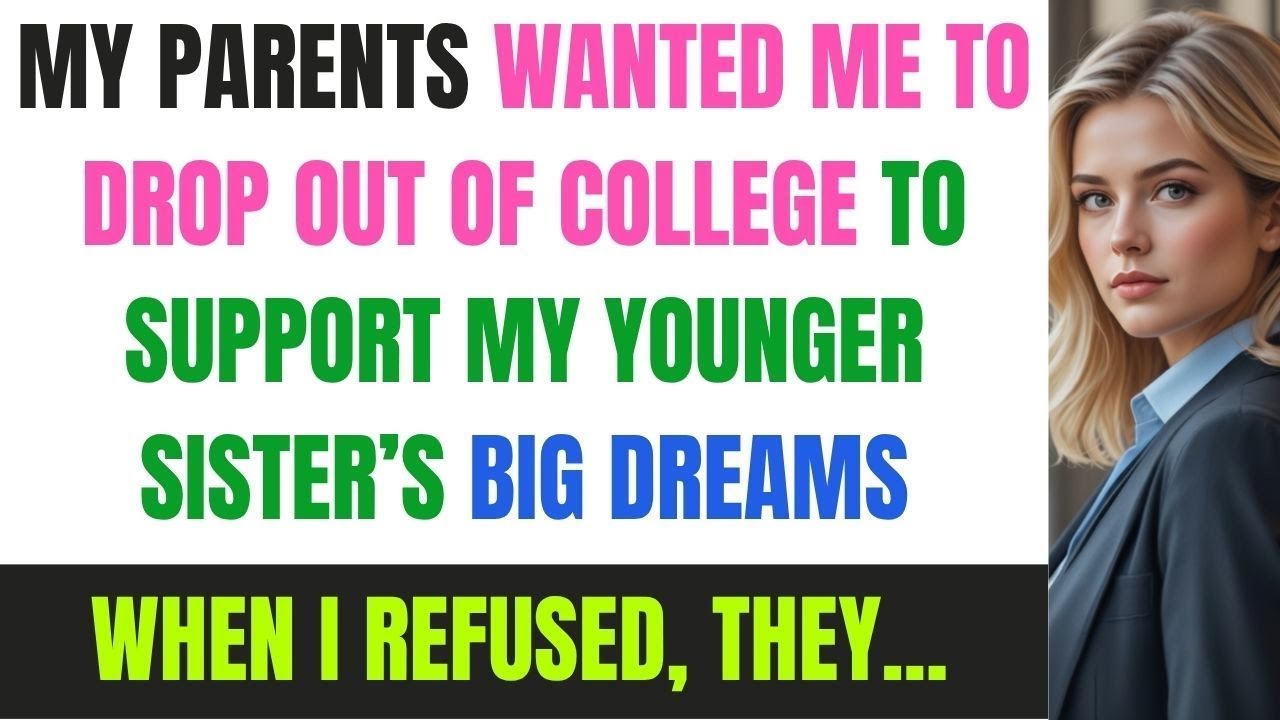 My Parents Wanted Me To Drop Out Of College To Support My Younger Sister’s Big Dreams. So I...