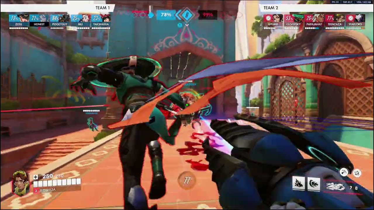overwatch - venture pov 25 elims 15k damage on suravasa. (overwatch zaza better than rivals zaza).