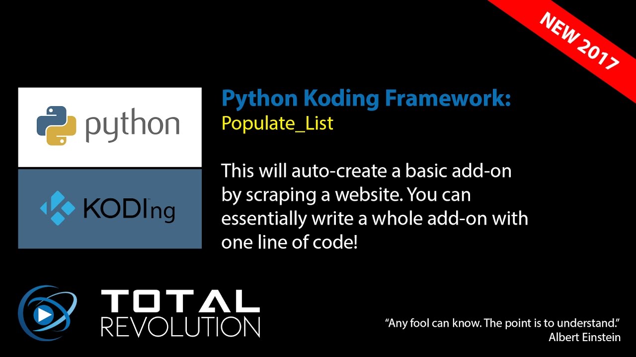 Populate_List - Create a video add-on in one line of code!
