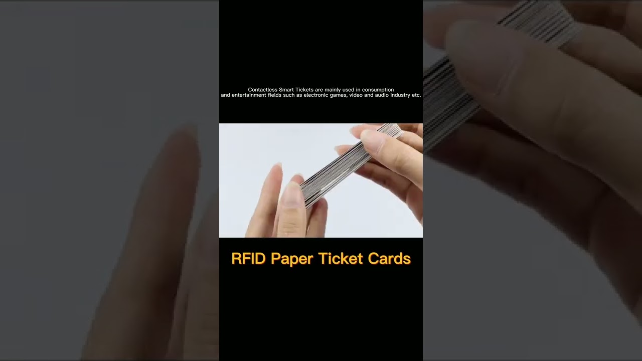RFID paper ticket card