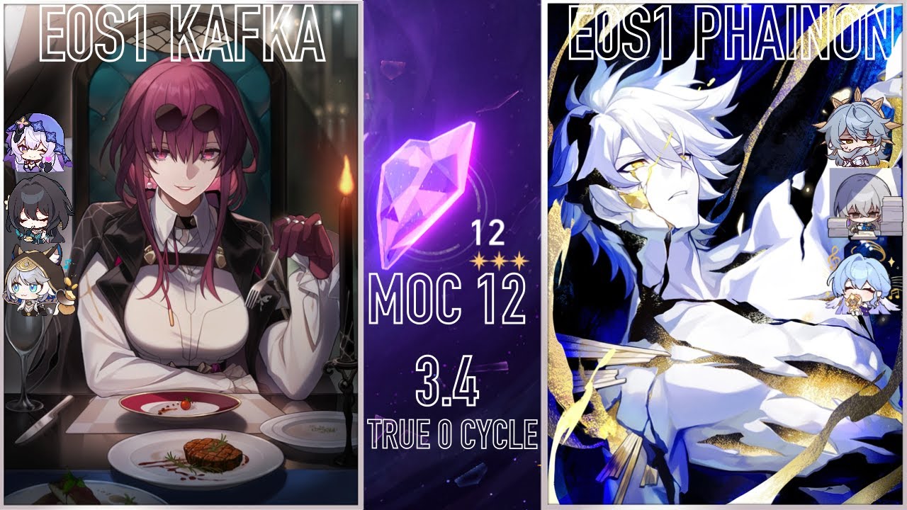 Honkai Star Rail: 3.4 MoC 12 | E0S1 Kafka & E0S1 Phainon | True 0 Cycle