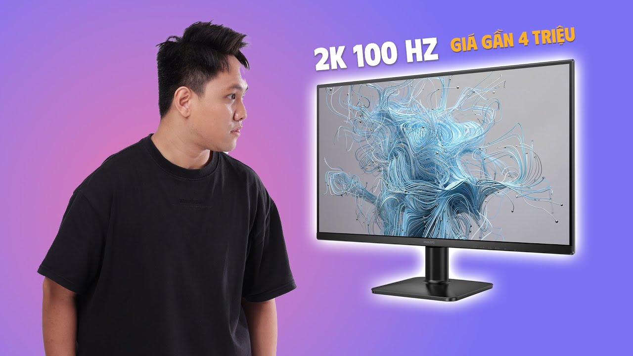 Màn hình 2K 100Hz (120Hz OC) giá chỉ gần 4 triệu!? PHILIPS 27E2N1500