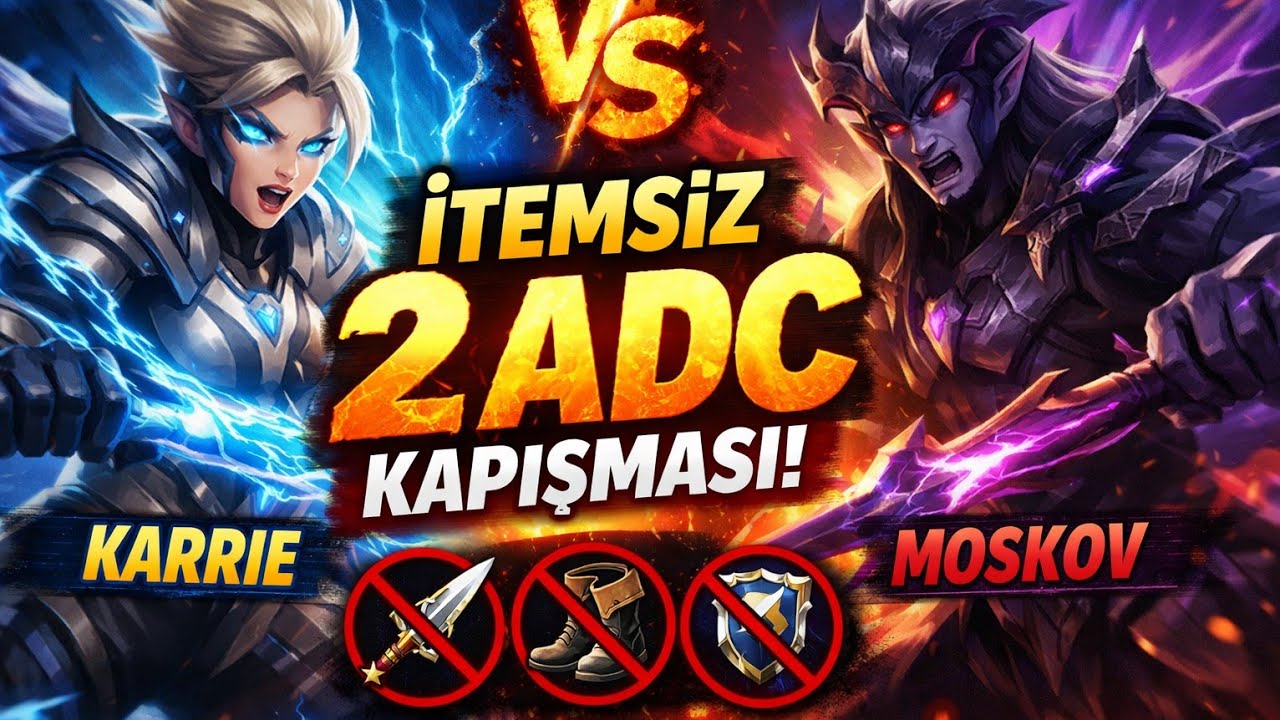 ITEM ALMADAN MAÇ KAZANILIR MI? 😱 | 2 META ADC İLE EFSANE DENEME! - Mobil Legends