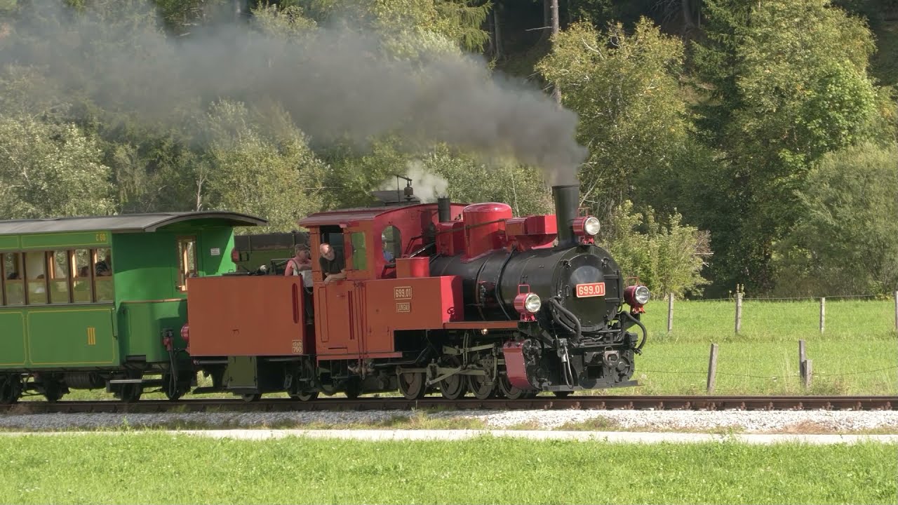 Auf dem Führerstand der Dampflok: Die Taurachbahn im schönen Salzburger Lungau und die 699.01