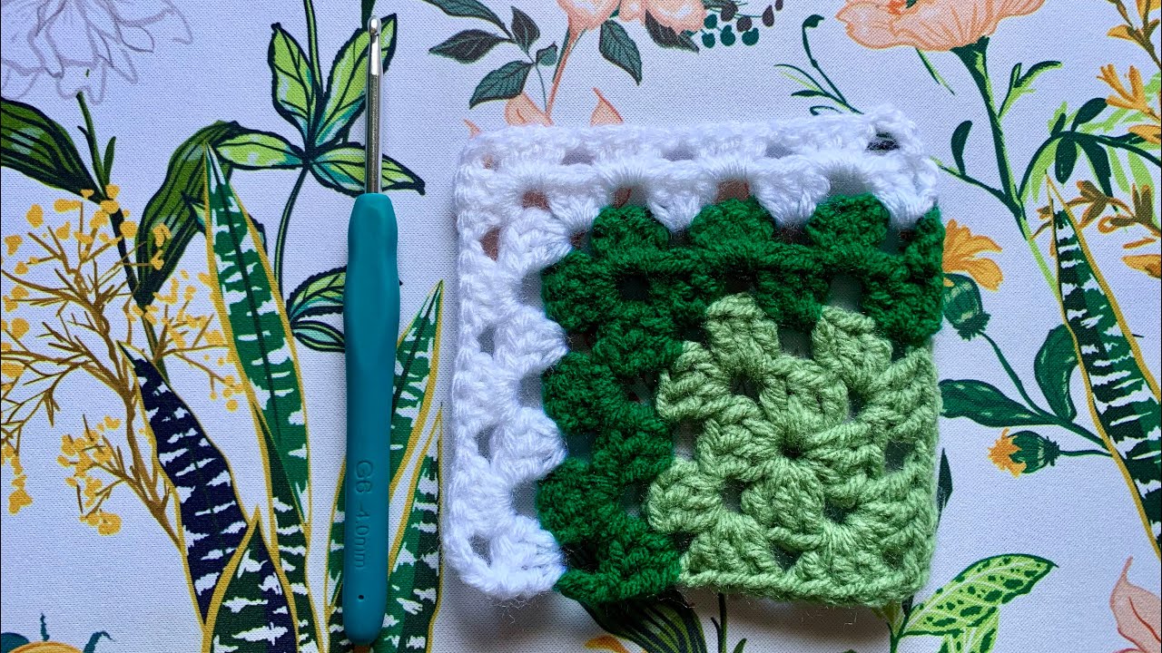 Learn to Crochet a Mitered Granny Square 💚 (US terms)