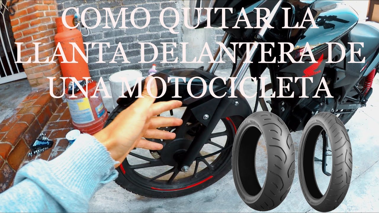 ¡¡COMO QUITAR LA LLANTA DELANTERA DE UNA MOTOCICLETA!!