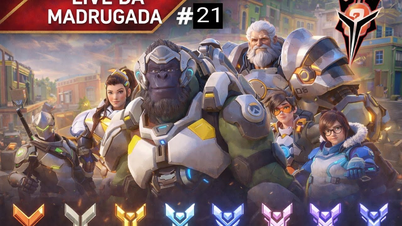 OVERWATCH - Live da Madrugada #21 | 60 Madrugadas de Ranked – Dia 2