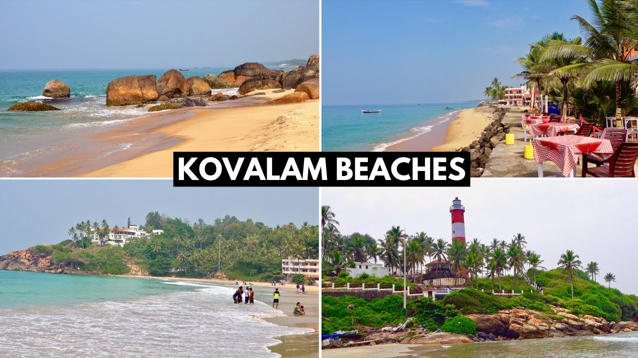 Must visit beaches in Kovalam in 4K | Trivandrum, Kerala | Kovalam beaches