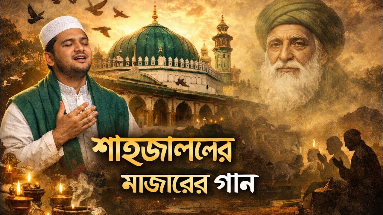 অন্তরটা আপনার ভরে যাবে🤲শাহজালালে(র:) মাজারের গান সিলেট মাটি নূরের আলো bangla baul gaan song kawaali