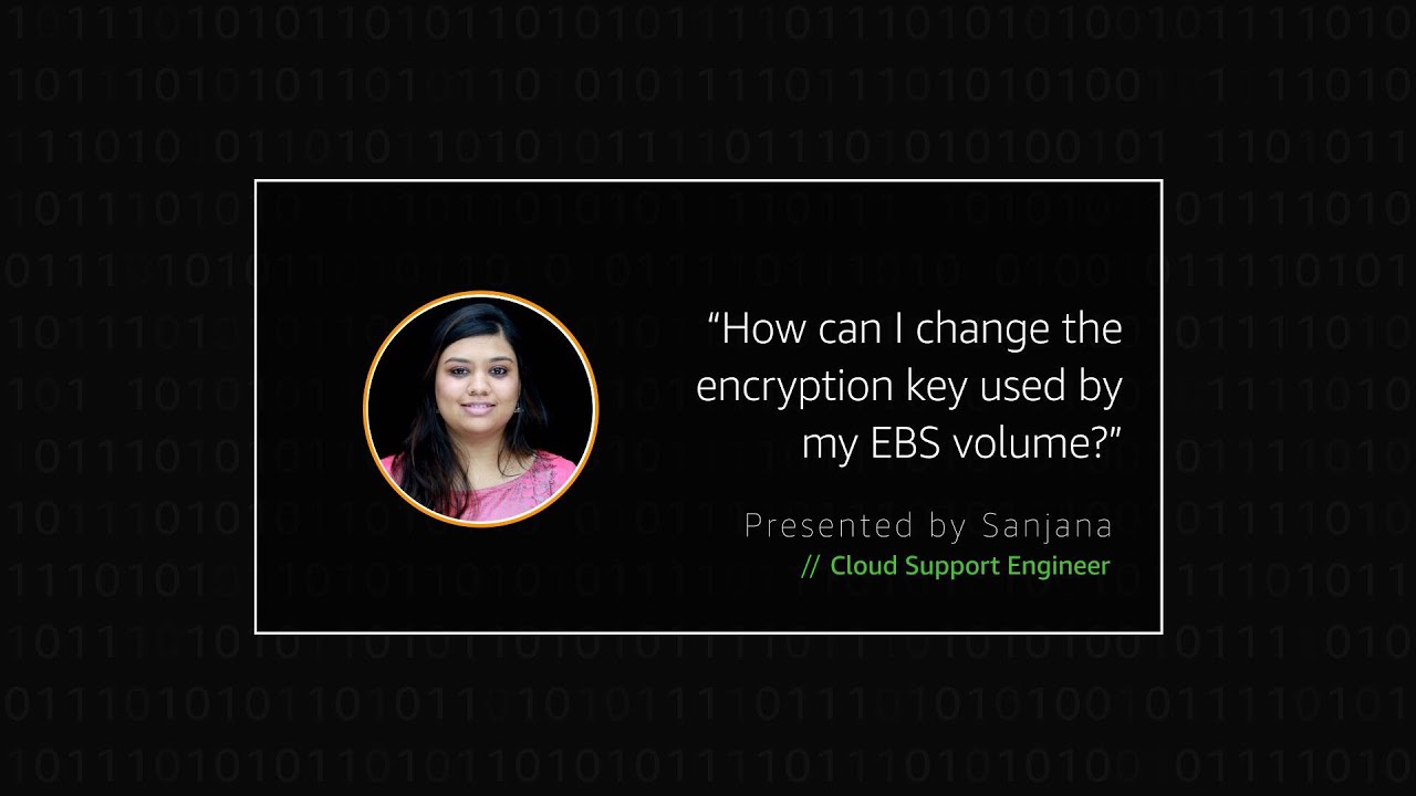 How can I change the encryption key used by my EBS volume?