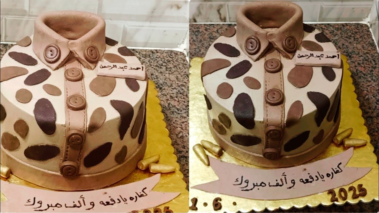 تورته بدله الجيش بالكريمه وازاى تعملى اشكال عجينه السكر من غير ادوات ليها وتثبيتها من غير ماتتزحلق