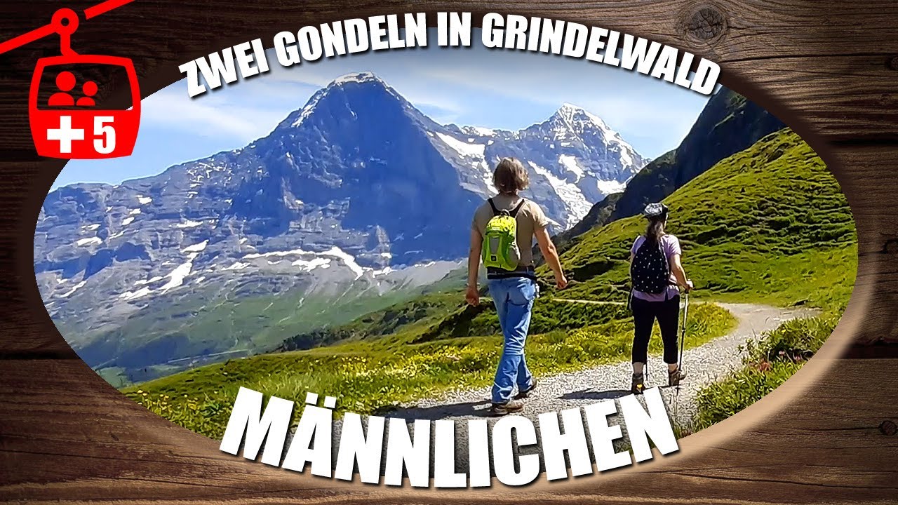 Zwei Gondeln in Grindelwald | Tag 5 | Wanderung Männlichen - Kleine Scheidegg