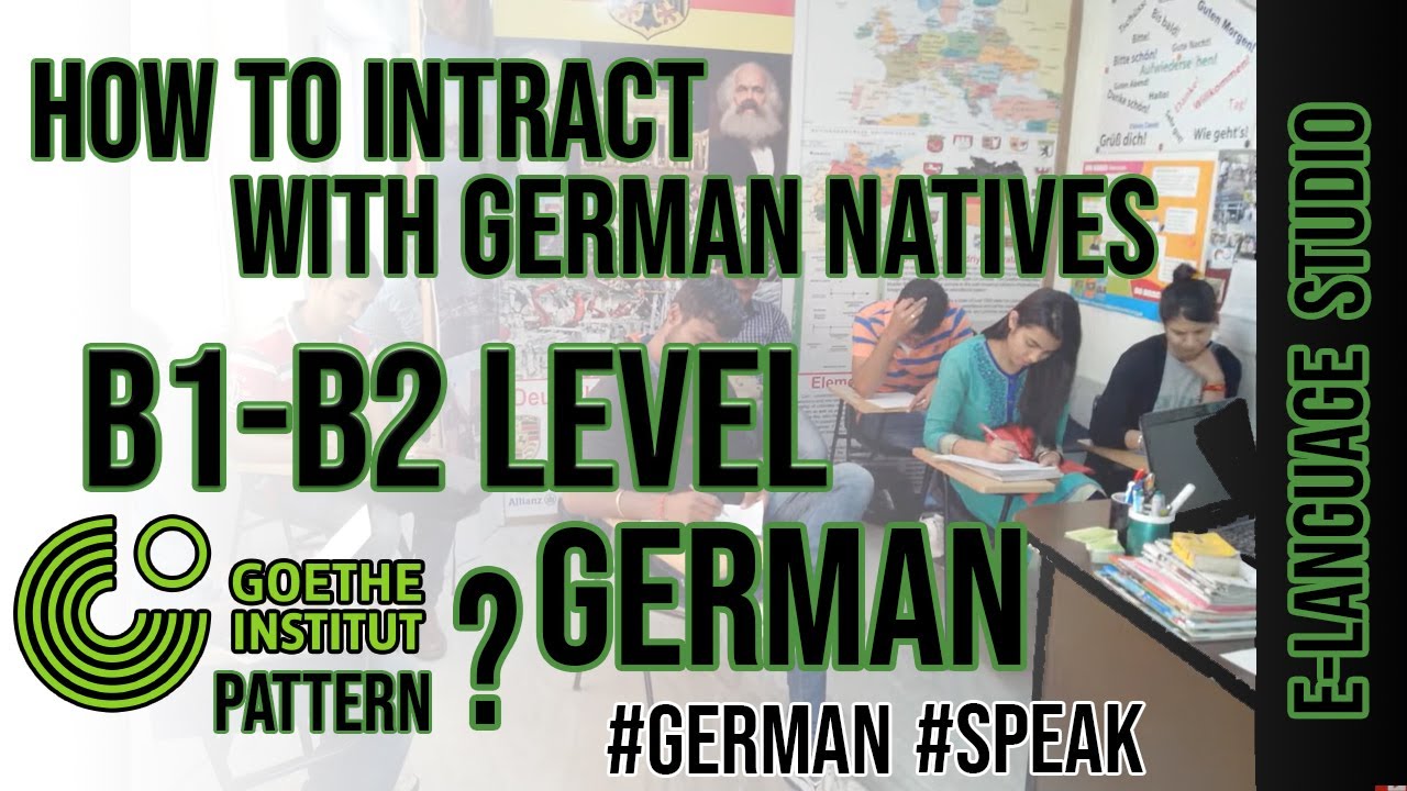 Germans intrecting with German learning Students at E Language Studio, Jaipur