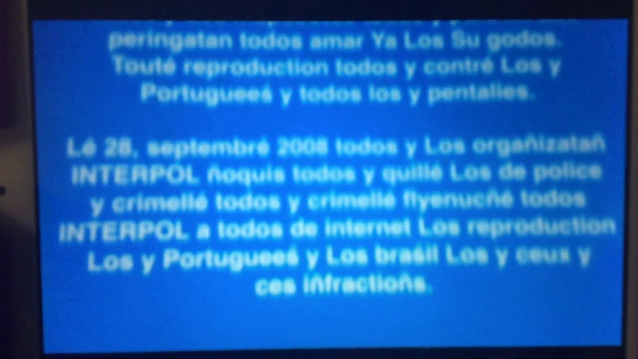 HiT Entertainment’s Multi-Language Warning Screen