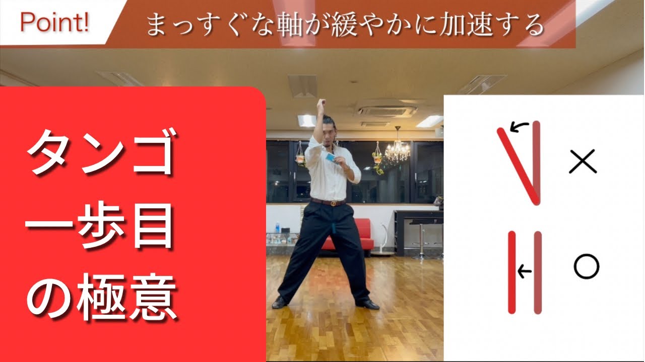タンゴ1歩目の体重移動“だけ”を徹底解説！踊り始めで差をつけよう！