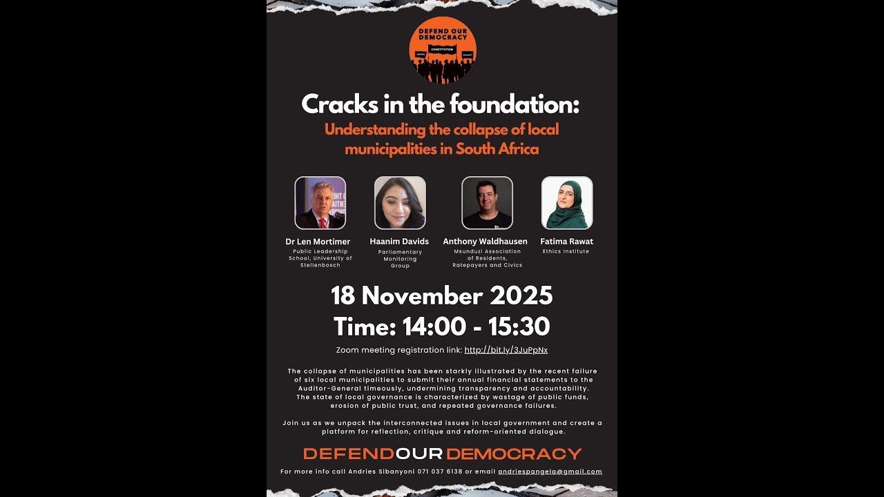 Cracks in the foundation: Understanding the collapse of local municipalities in South Africa