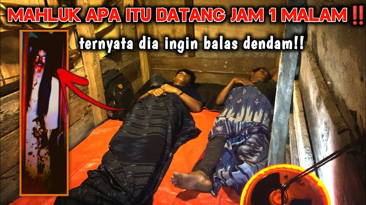 CAMPING HOROR MAHLUK MENYERAMKAN ITU TERUS MENGHANTUI KAMI SAAT HUJAN BERMALAM DI RUMAH KOSONG!!