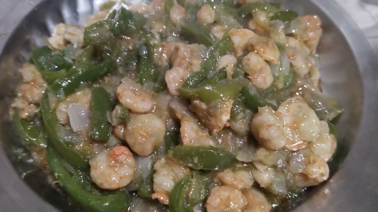 Prawns pepper stir-fry ll prawns fry recipe ll stir fry prawns with pepper and onions