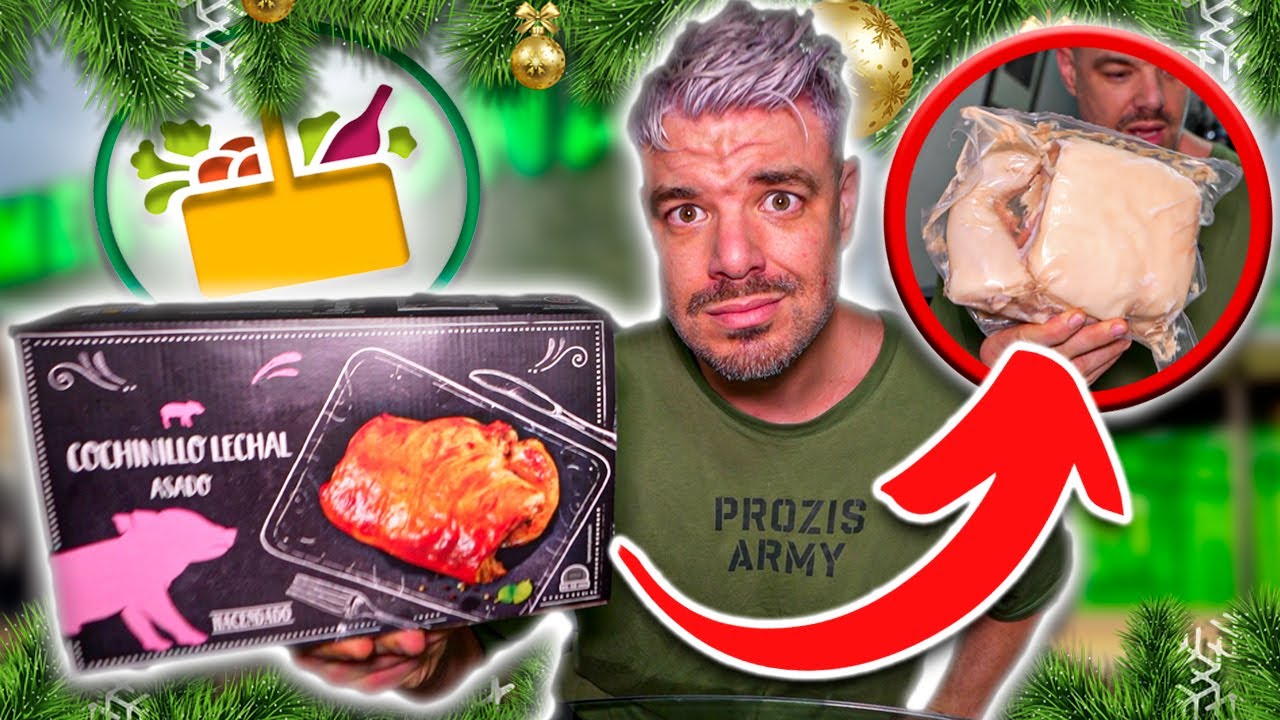 PROBANDO el COCHINILLO de MERCADONA de NAVIDAD *SALE MAL*