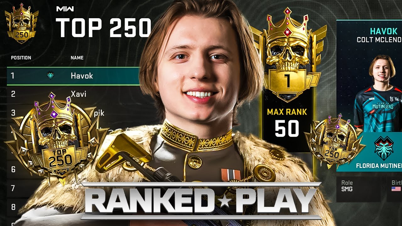 ОФИЦИАЛЬНЫЙ РАНГ №1 В РЕЙТИНГОВОЙ ИГРЕ MW2