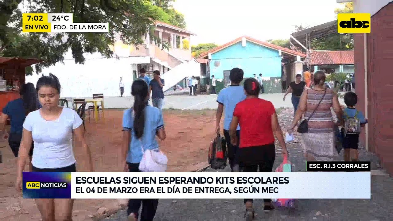 No llegan los kits: alumnos de Escuela R.I 3 Corrales de Fernando de la Mora siguen sin útiles