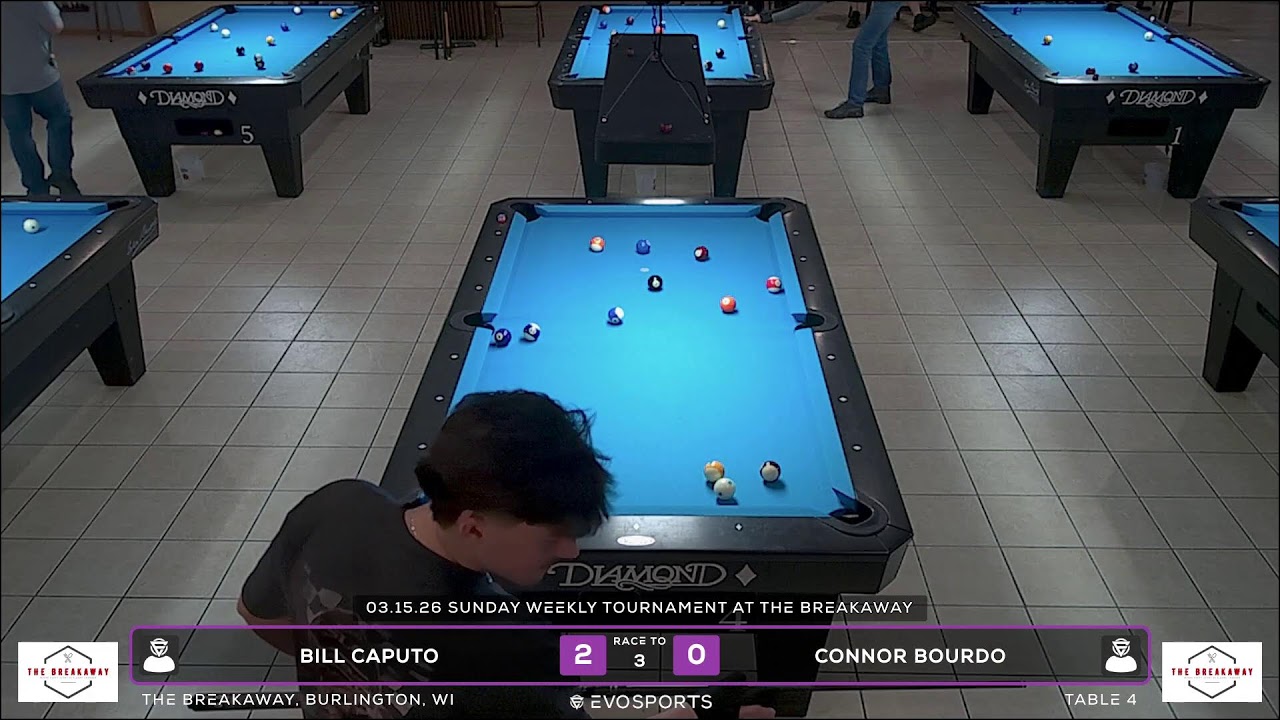 BILL CAPUTO vs CONNOR BOURDO - THE BREAKAWAY - TABLE 4 | EvoSports