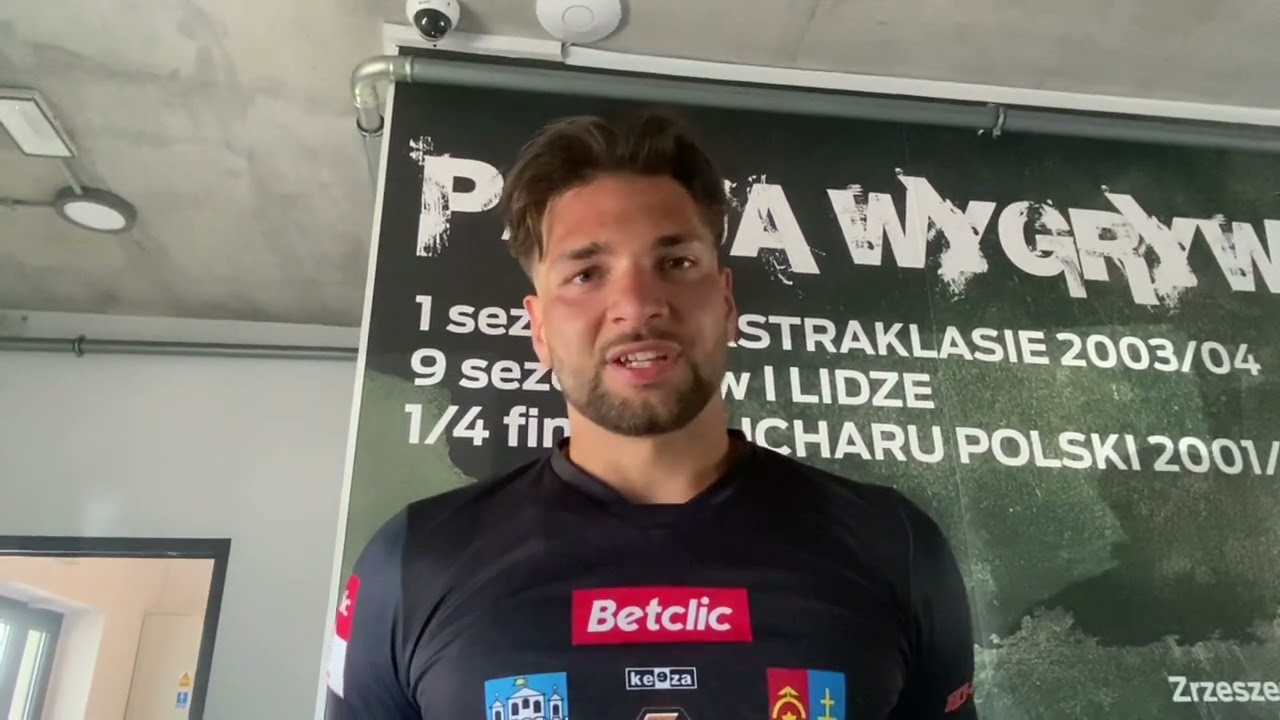 Wywiad z Bartoszem Klebaniukiem po meczu Świt Nowy Dwór Mazowiecki - KSZO Ostrowiec Świętokrzyski