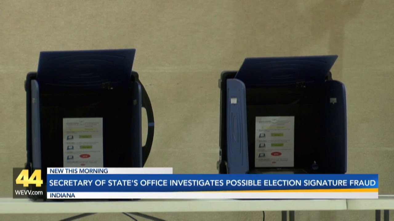 Indiana Secretary of State's office investigates possible election signature fraud