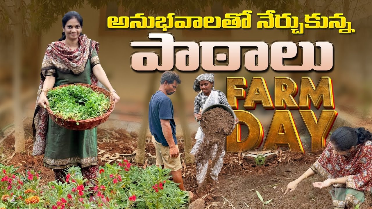 నేటి మొదటి అడుగులే రేపటి ఆరోగ్యకర జీవితానికి సోపానాలు /Farm works @MADGARDENER  #garden 
