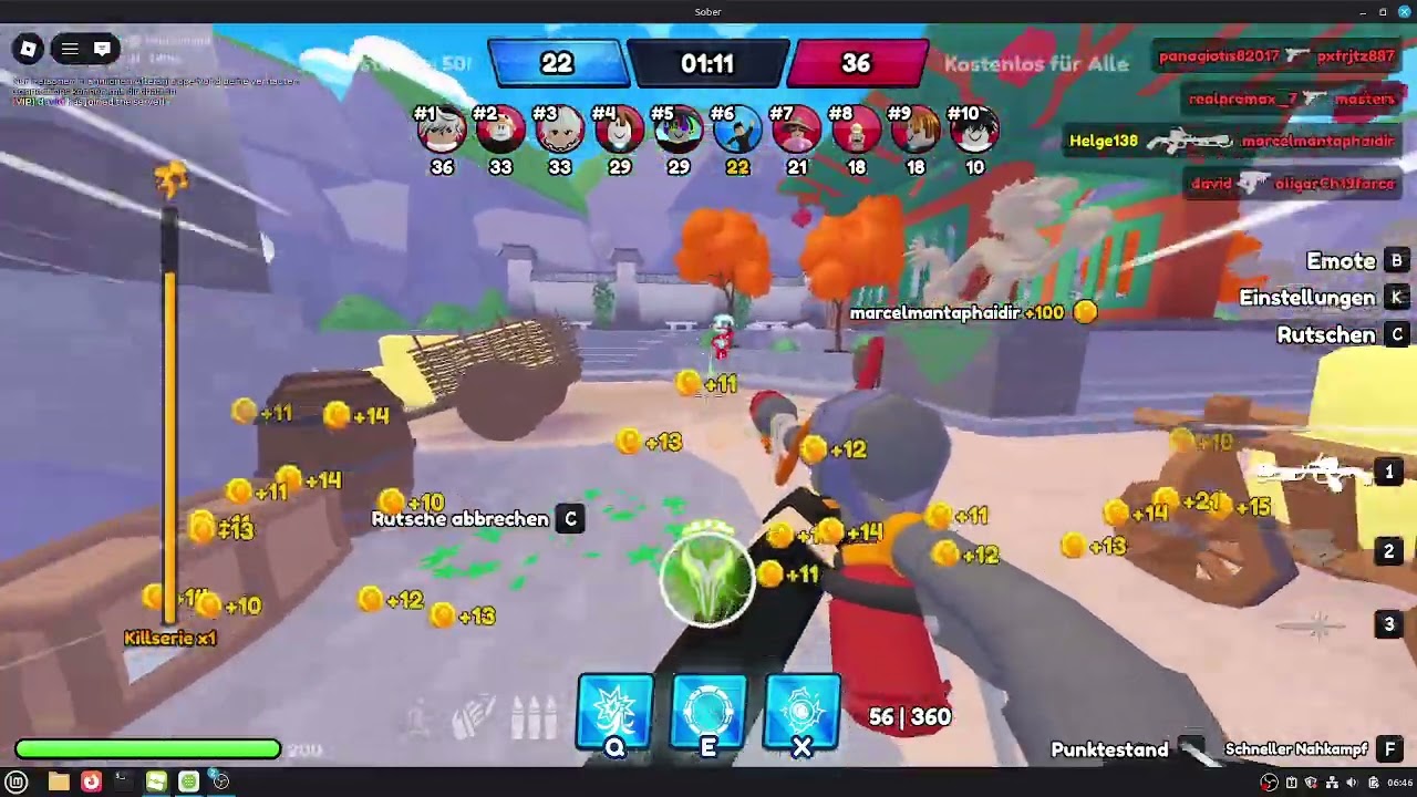 Erstes mal Hypershot: