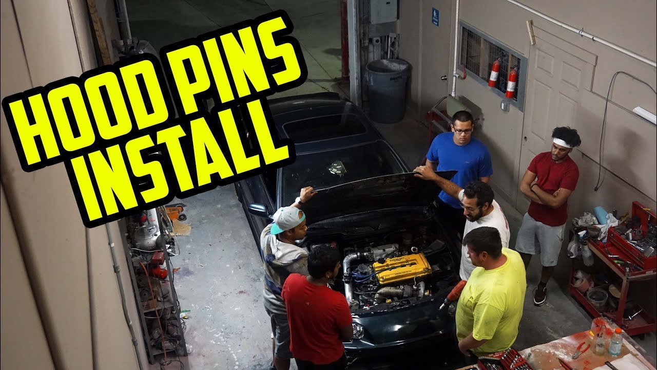 VENTED HOOD AND HOOD PINS INSTALL - DC2 Integra