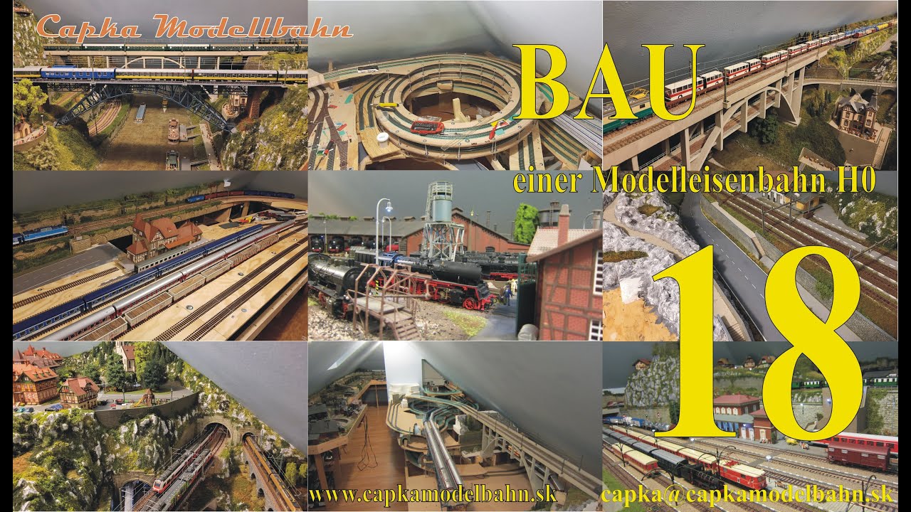 Bau 18 einer Modelleisenbahn H0