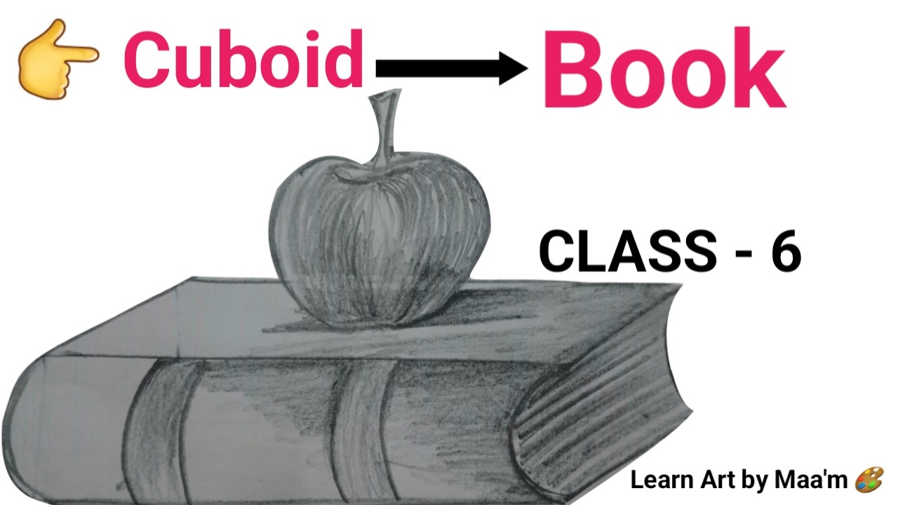 Cuboid se Book Kaise Banaye 📘 | Easy 3D Drawing Step by Step ll Learn Art by Ma'am 🎨