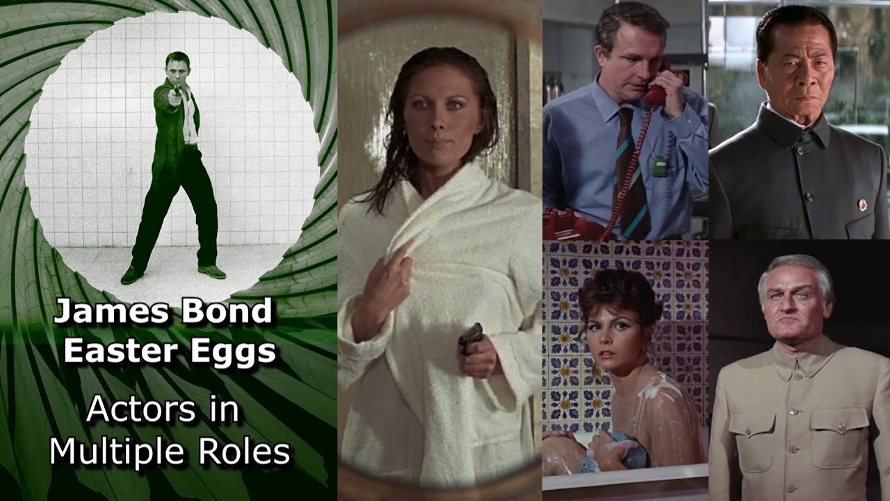 Actors in Multiple Roles - James Bond Easter Eggs