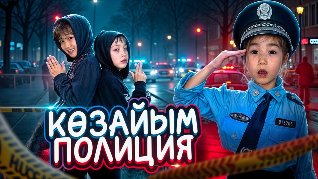 КӨЗАЙЫМ ПОЛИЦИЯ👮1-ЧАСТЬ/ЕКІ ҰРЫ ҚАШТЫЫЫ😱🆘МИНИ ФИЛЬМ 🎥