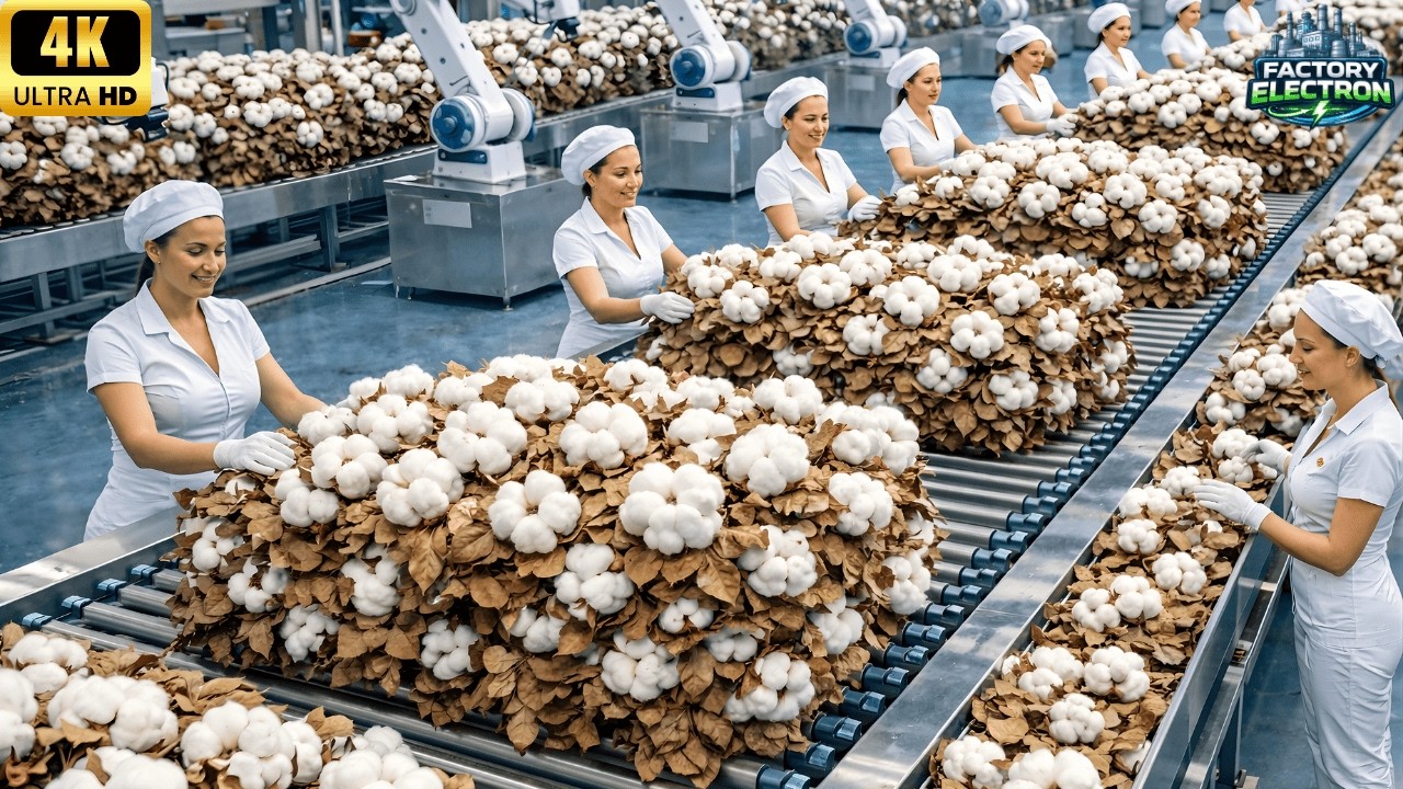 Inside a Modern Cotton Leaf Factory – From Fresh Cotton Leaves to Industrial Products Full Process
