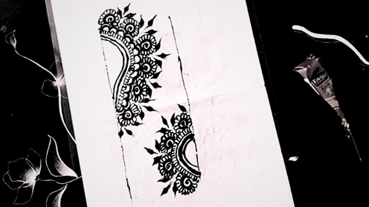 Easy Arabic Floral Mehndi Design | Half Mandala Mehndi | Simple Back Hand Mehndi ✨