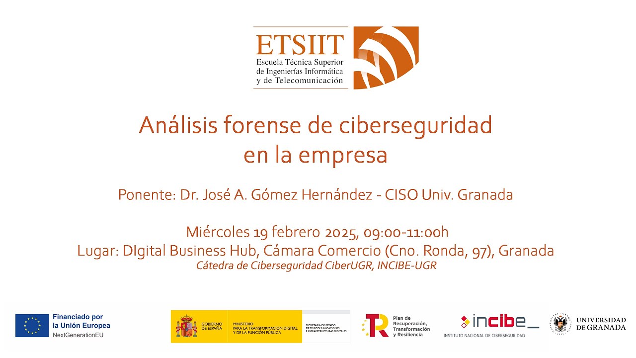 Curso para empresas: Análisis forense de ciberseguridad en la empresa