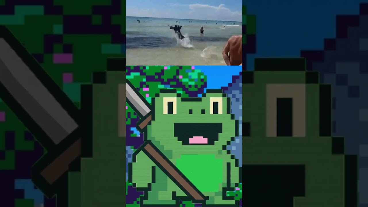 PRAIA VS PISCINA! #shorts #vtuber #viral #froggolas