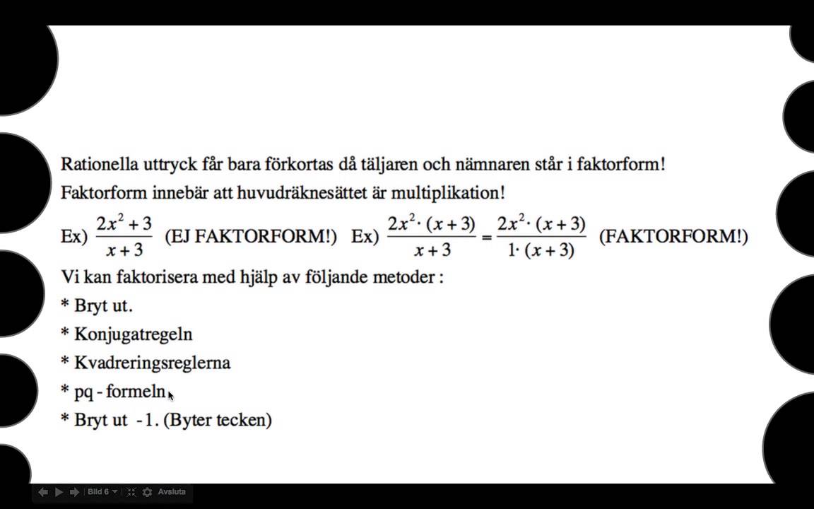Matematik 3c: Kom ihåg inför nationella provet