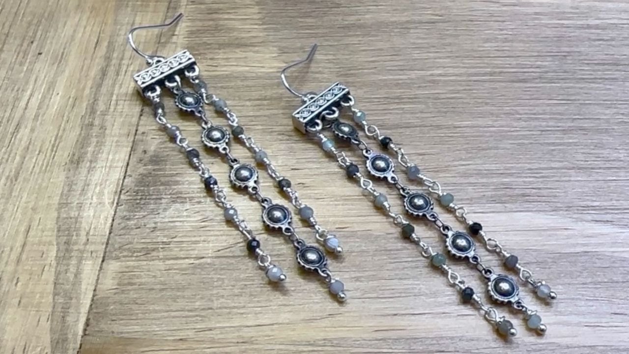How to Make Dangly Connector Earrings by Deb Floros