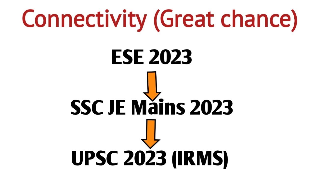 ESE Pre 2023 | SSC Mains 2023 | UPSC 2023 | IRMS