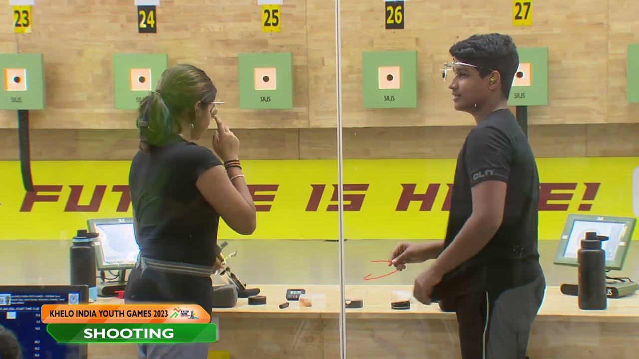 Shooting - 10m Air Pistol Mixed Team Event Finals | Khelo India Youth Games 2023