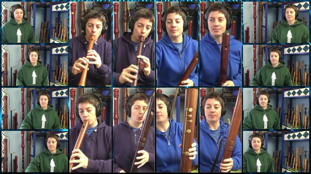 Nun Komm der Heiden Heiland by Samuel Scheidt, on Renaissance recorders plus voices